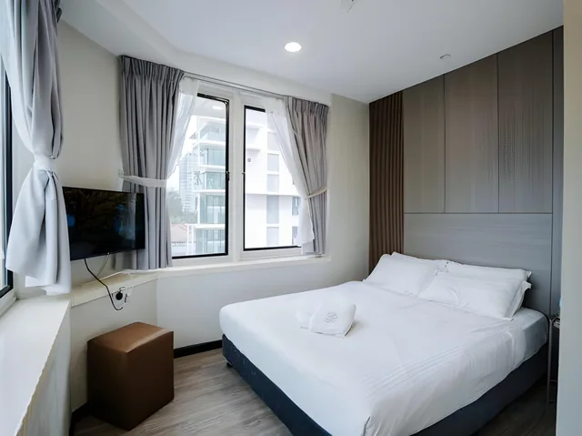 غرفة سوبيريور بسرير كوين، Wang's Hotel Gurney Drive 3/3