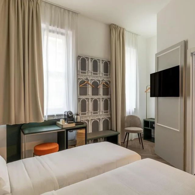 غرفة ديلوكس بسريرين منفصلين، B&B Hotel Milano Duomo Velasca 3/8
