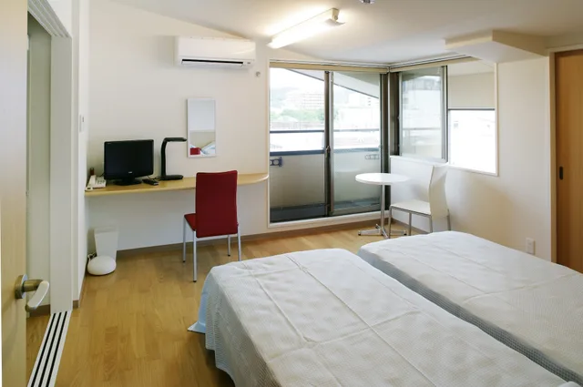 غرفة غربية قياسية بسريرين منفصلين، Matsubaya Ryokan 2/5
