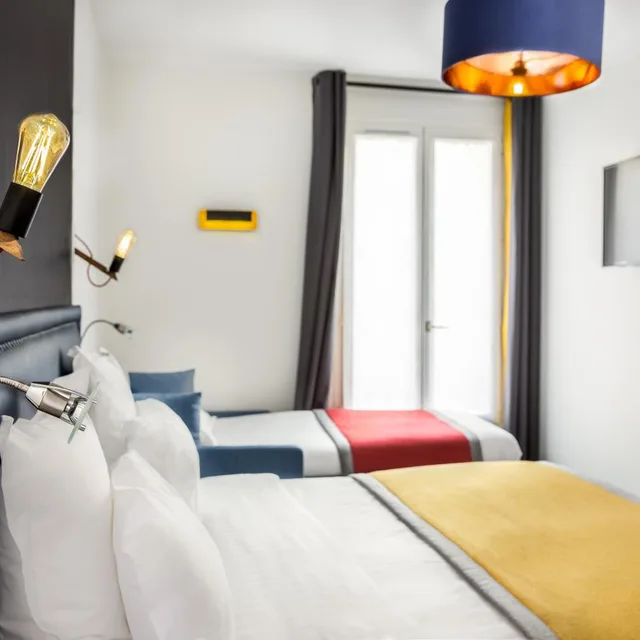 غرفة ثلاثية بسرير مزدوج، Hotel Clarisse 5/10