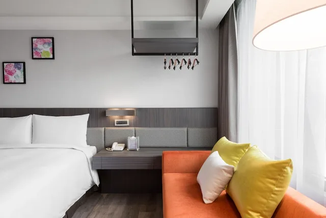 غرفة ديلوكس عائلية بسريرين مزدوجين، Lakeshore Hotel Yilan 2/4