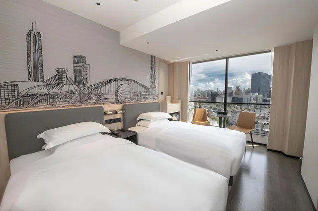 غرفة ديلوكس بسريرين، Guangdong Hotel Zhuhai Ex Guangdong Regency 2/2