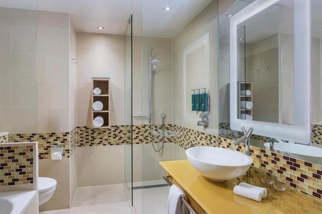 جناح ديلوكس بسرير كينج بمنطقة جلوس، Hilton Frankfurt Airport 5/6