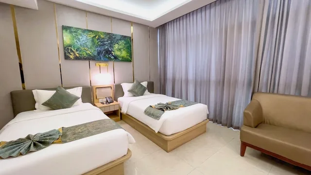 غرفة سوبيريور بسريرين منفصلين، Elegant Bangkok Hotel 3/10