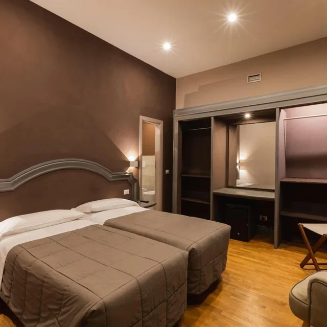 غرفة كلاسيكية بسرير مزدوج أو سريرين منفصلين، Hotel Unicorno 8/10