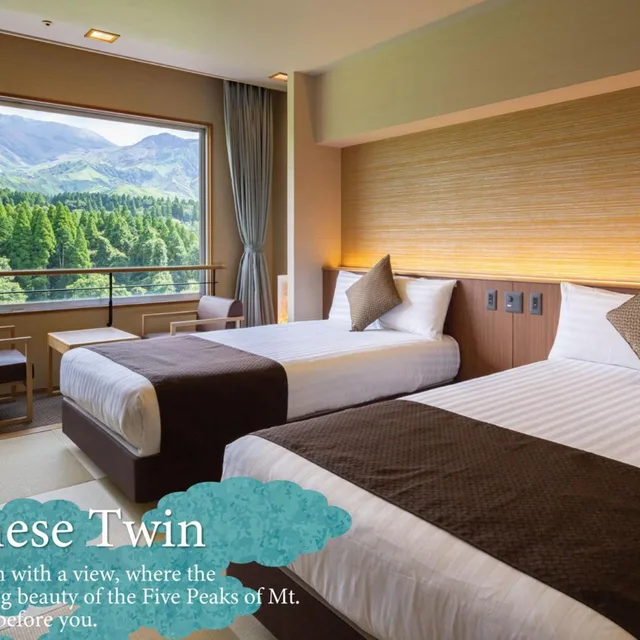 غرفة يابانية بسرير فردي، Kamenoi Hotel Aso 2/2