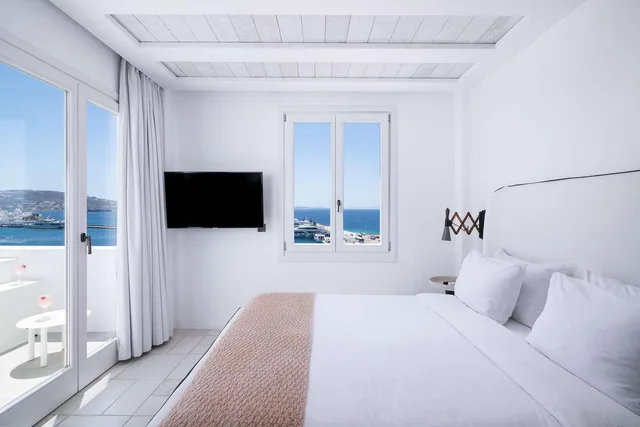 غرفة ديلوكس داخلية بإطلالة، Porto Mykonos Hotel 1/1