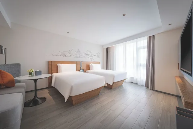 غرفة ديلوكس بسريرين منفصلين بغرفة نوم واحدة، UrCove by Hyatt Nanjing Downtown 8/10