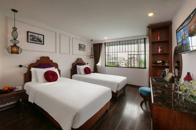 غرفة ديلوكس بسرير مزدوج أو سريرين منفصلين، Hanoi New Hotel 4/6