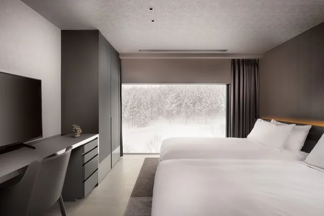 جناح بسريرين منفصلين وسرير كينج بغرفتي نوم، Sansui Niseko 1/2