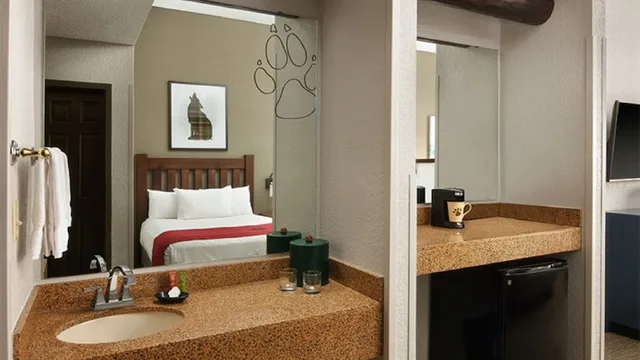 غرفة بسرير كينج مع أريكة بحوض جاكوزي، Great Wolf Lodge Pocono Mountains, PA 5/5