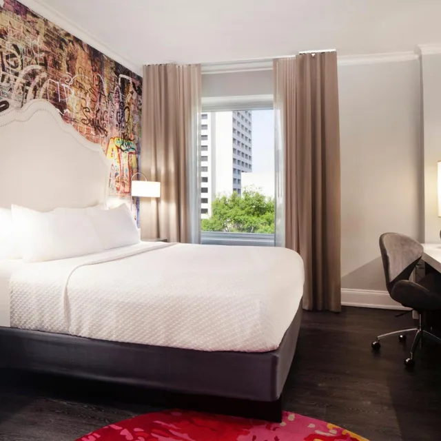 غرفة قياسية بسرير مزدوج، Indigo Atlanta Midtown Hotel 5/10