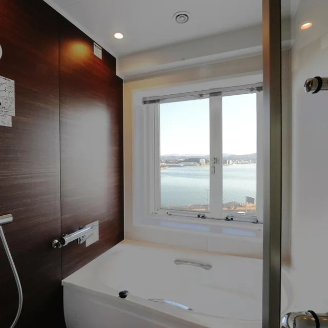 غرفة ديلوكس بسريرين منفصلين بإطلالة على المدينة في الملحق، Matsue New Urban Hotel 9/10