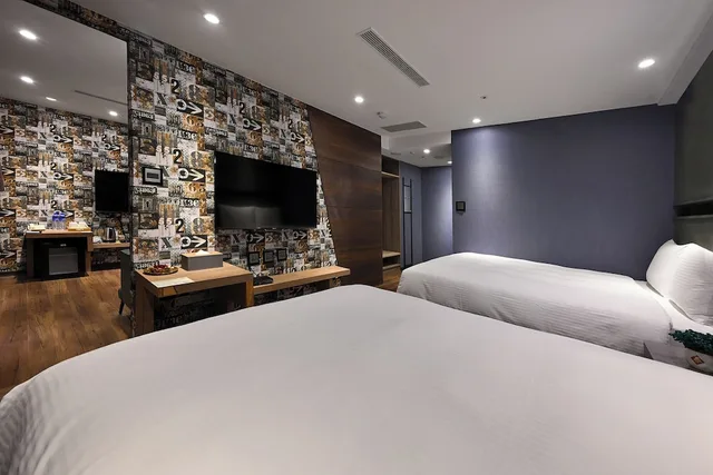 جناح تنفيذي بسريرين مزدوجين، Le room Hotel Kaifeng Taipei 4/10