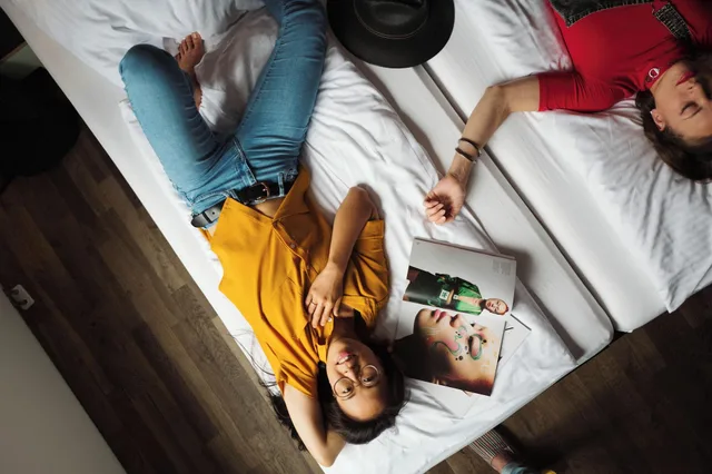 غرفة بسرير مزدوج أو سريرين منفصلين، Pfefferbett Hostel Berlin 3/4