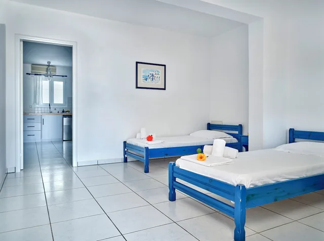 شقة بريميوم بسرير كوين وسريرين منفصلين بإطلالة على المسبح، Fyrogenis Palace Hotel - Apartments 1/6