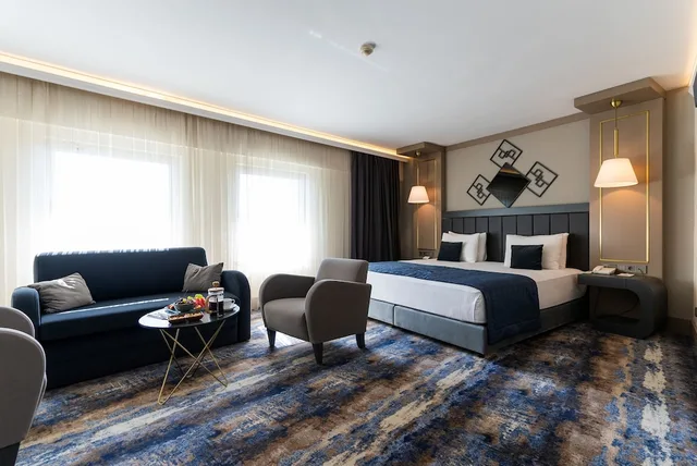 غرفة ديلوكس ركنية مفردة بسرير مزدوج، Ankara Plaza Hotel 6/10
