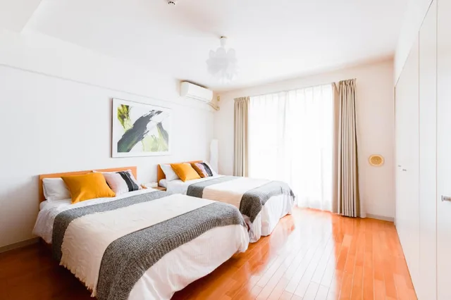 Semi Room, 2 Semi Double Beds، Guest House MiYaBi 1/1