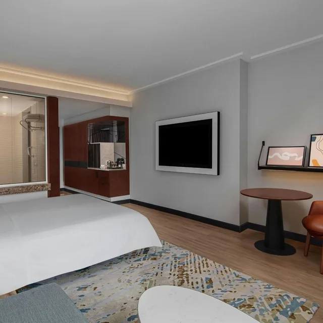 غرفة ديلوكس بانورامية بسريرين منفصلين بإطلالة على المدينة، Sheraton Istanbul Levent 7/8