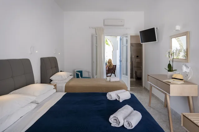 غرفة ثلاثية بسرير مزدوج وسرير فردي، Galinos Hotel 1/4