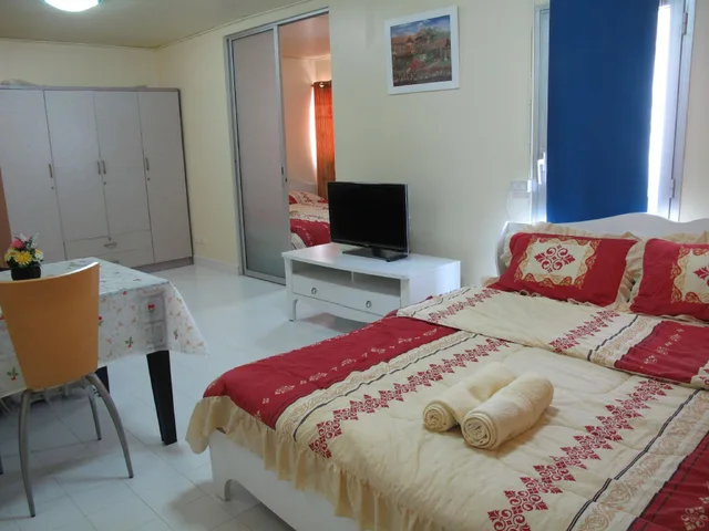 جناح عائلي بسرير كينج وسريرين منفصلين، Sk Muangthongthani Apartment 1/2