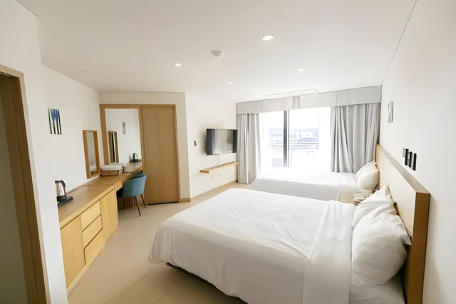 غرفة سوبيريور عائلية بسريرين مزدوجين، BK HOTEL JEJU 1/2