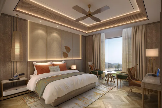 غرفة فاخرة بسرير كينج، Taj Corbett Resort and Spa Uttarakhand 1/1