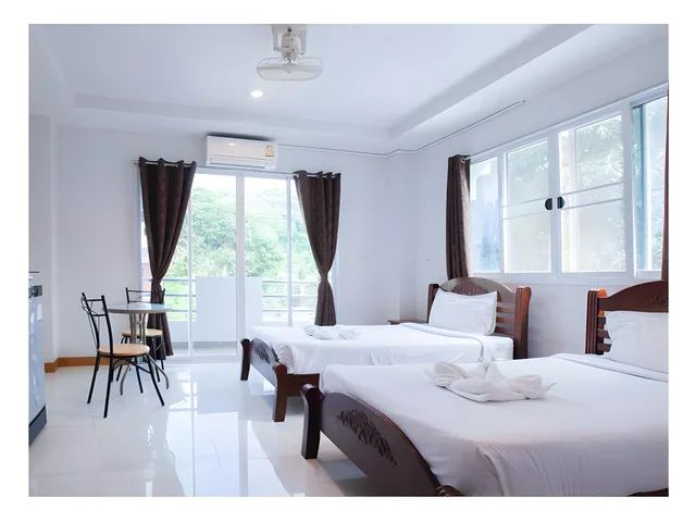 غرفة ديلوكس بسريرين منفصلين بشرفة، Namhasin House 2/2
