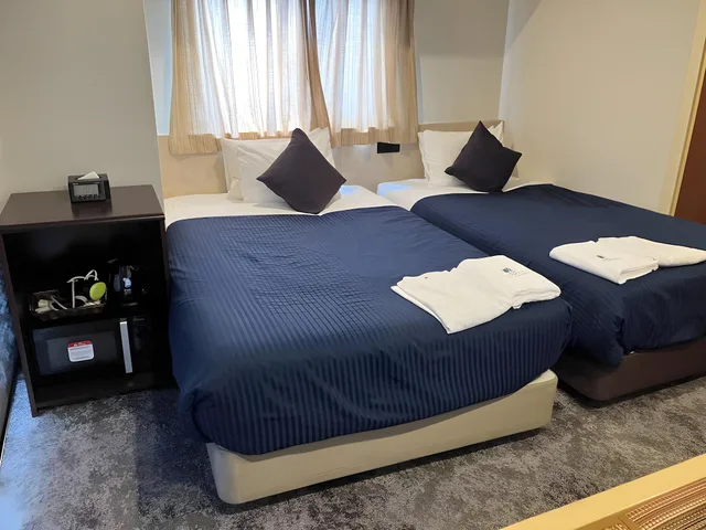 غرفة يابانية غربية بسريرين مزدوجين للمدخنين، Hotel Livemax BUDGET Kyoto Ekimae 1/2