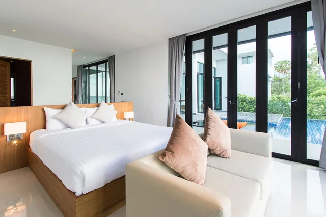2 Bedrooms, Pool, Villa, 2 Double Beds, Beach Front, Sofa، Sunshine Paradise Resort 2/6