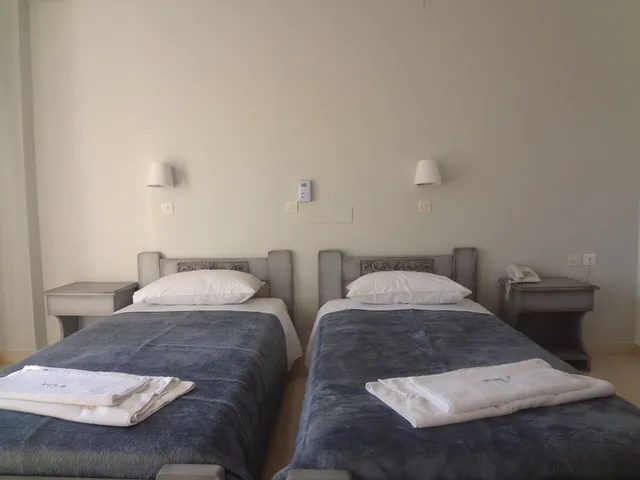 غرفة قياسية بسريرين منفصلين بإطلالة على الحديقة، Avra Beach Hotel 2/5