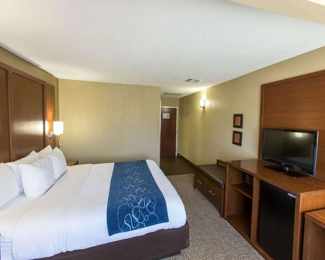 جناح بسرير كينج مع أريكة لذوي الإعاقة، Comfort Suites Idabel OK 2/2