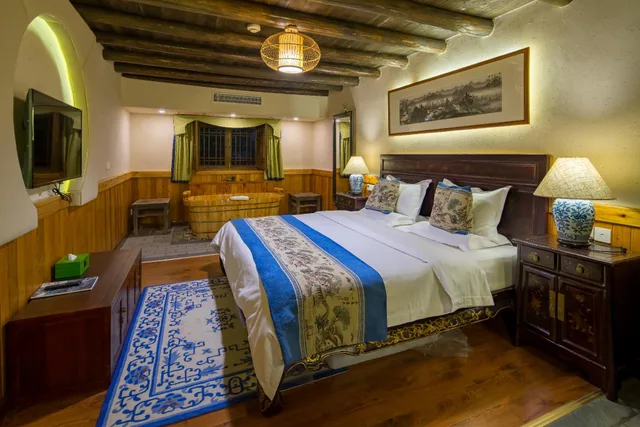 غرفة متصلة عائلية بسرير كينج وسرير فردي، Yangshuo Ancient Garden Boutique Hotel 1/1