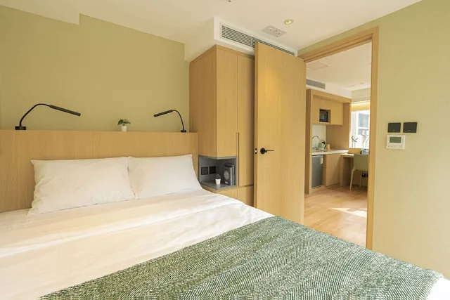 جناح بسرير مزدوج بإطلالة على المدينة بغرفة نوم واحدة، Urbanwood Ap Lei Chau 2/10