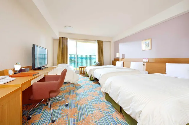 غرفة قياسية بسريرين منفصلين، Vessel Hotel Campana Okinawa 1/4
