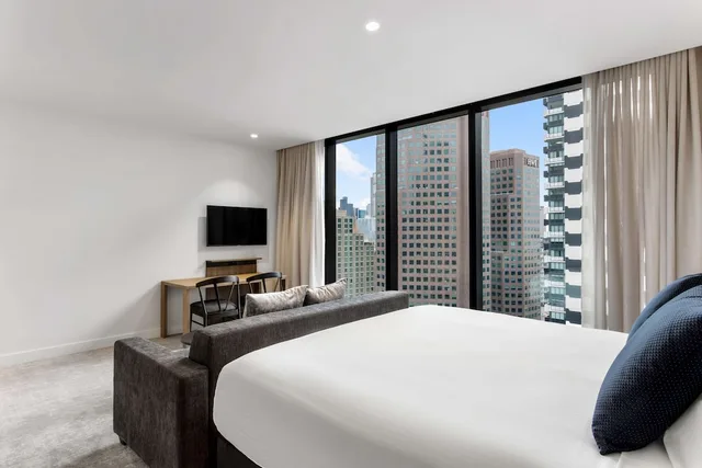 استوديو بسريرين منفصلين بإطلالة، Adina Apartment Hotel Melbourne Southbank 5/10