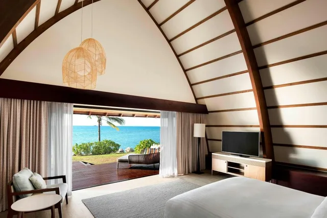 Bure, Royal, Beach, Executive, Villa, King Bed, Ocean Front, Patio, Fiji Marriott Resort Momi Bay 2/3