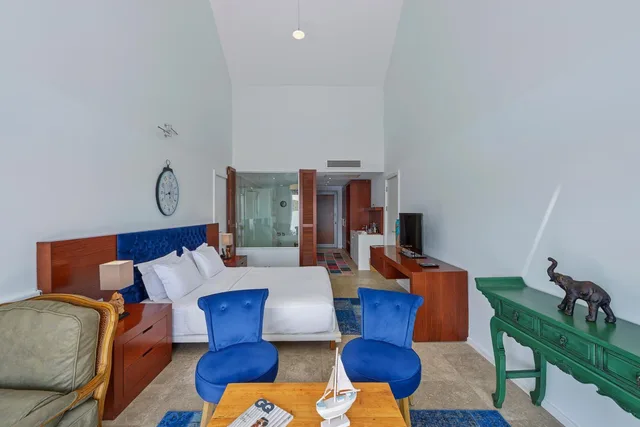 غرفة بسرير مزدوج بإطلالة على البحر، Doria Hotel Yatch Club Kas 2/4