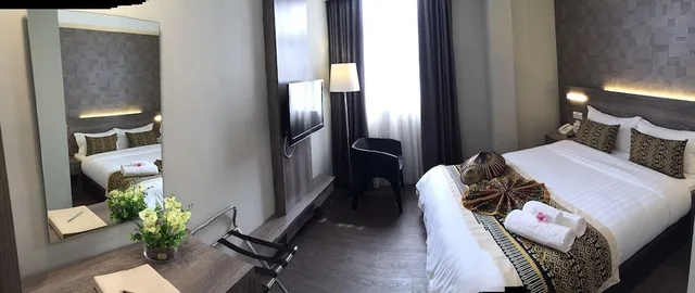 غرفة سوبيريور بسرير كوين بإطلالة على المدينة، Ajang Hotel 8/10