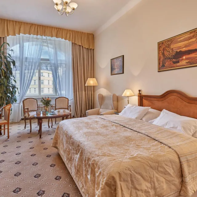 غرفة حصرية بسرير مزدوج بإطلالة على المدينة، Hotel Romance Puskin 1/10