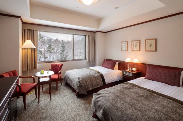 غرفة اقتصادية بسريرين منفصلين، Hakuba Tokyu Hotel 2/5