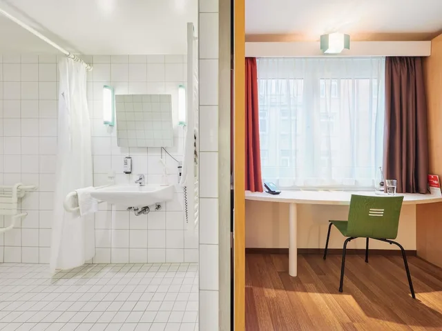 غرفة قياسية بسرير فردي لذوي الإعاقة، Ibis Stuttgart Centrum 8/9