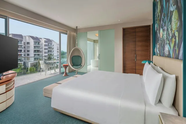 1 Bedroom, Marvelous, Suite, King Bed, Balcony، W Singapore Sentosa Cove 2/7