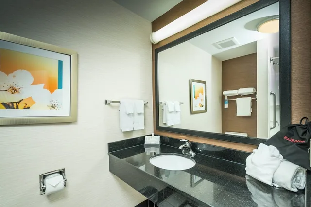 جناح بسرير كينج بغرفة نوم واحدة مع أريكة، Fairfield Inn & Suites by Marriott Augusta 1/1