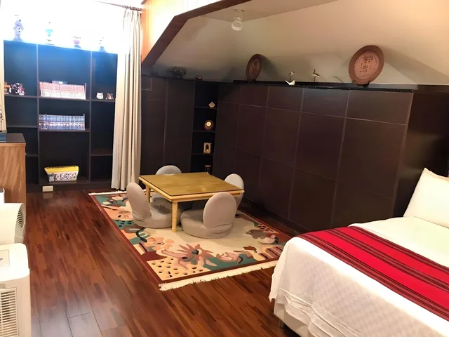 غرفة يابانية عائلية بفراش فوتون وسرير كينج، Liduo I-Think Resort 1/1