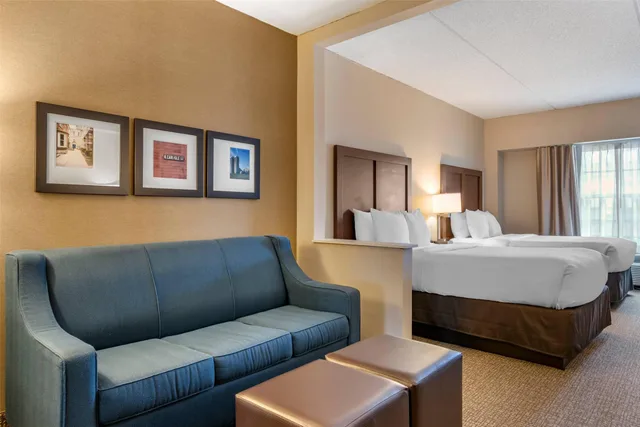 جناح بسريرين مزدوجين، Comfort Suites Downtown Carlisle 2/4