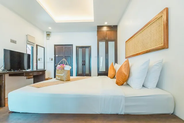 غرفة بسرير كوين بإطلالة على البحر، Vimarn Samed Resort 9/10