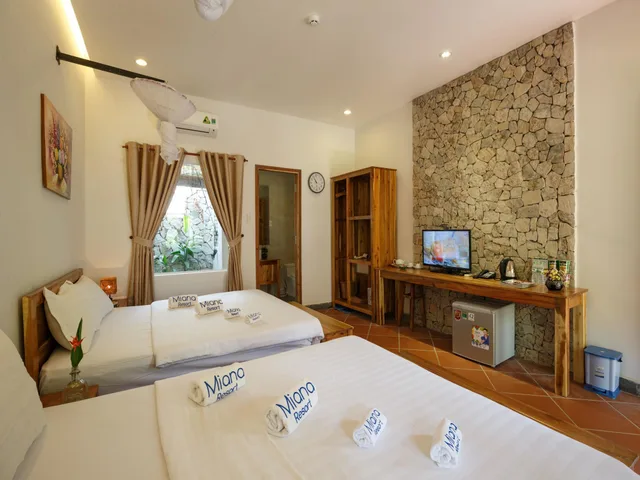 بنغل عائلي بسريرين كوين، Miana Resort Phu Quoc 1/2