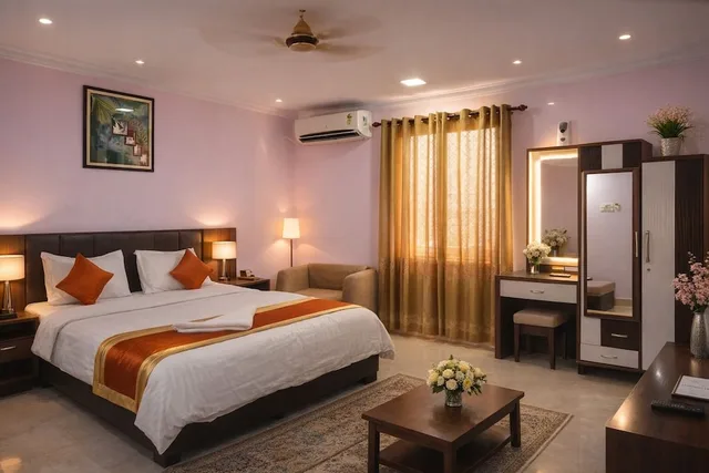 غرفة ديلوكس بسرير مزدوج، Hotel Sarweshwary 4/6