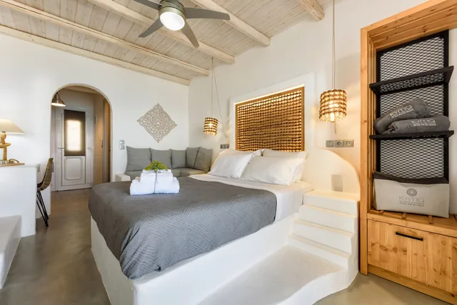 جناح استوديو بسرير مزدوج بإطلالة على البحر، Blue Waves Suites & Apartments - To Kyma 8/10